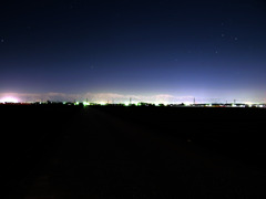 月夜の北アルプス