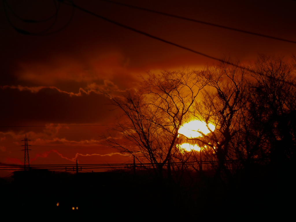 最後の夕日