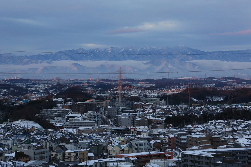 雪の朝の目覚め