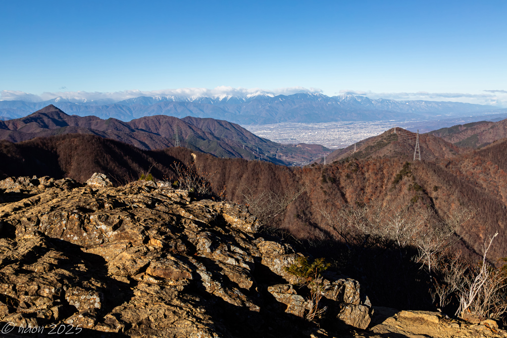 南アルプスの好展望地