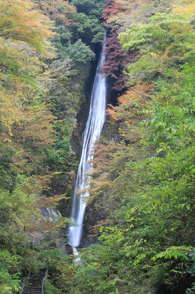 晩秋の名瀑「洒水」