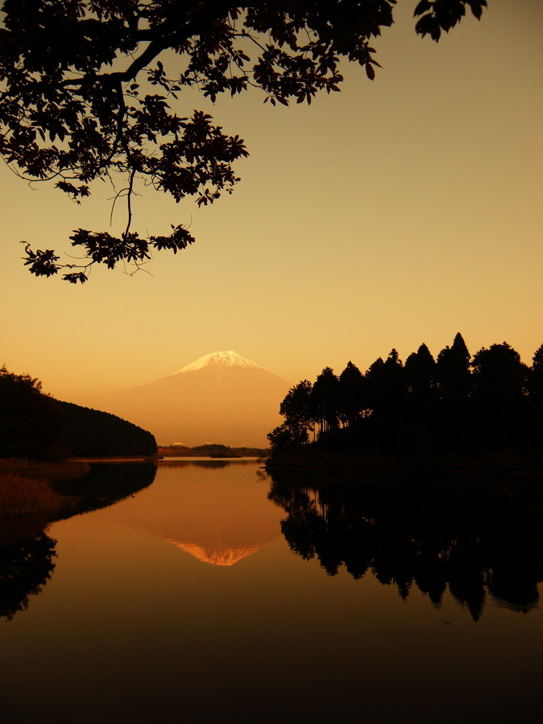 田貫湖の夕べ