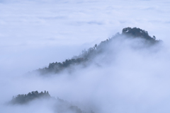 雲海の小島