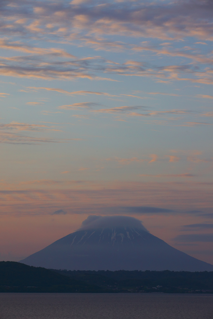 蝦夷富士夕景