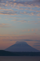 蝦夷富士夕景