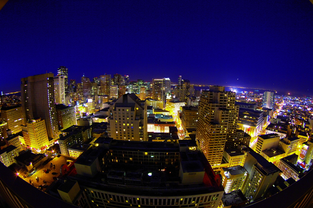 HIlton SF night view