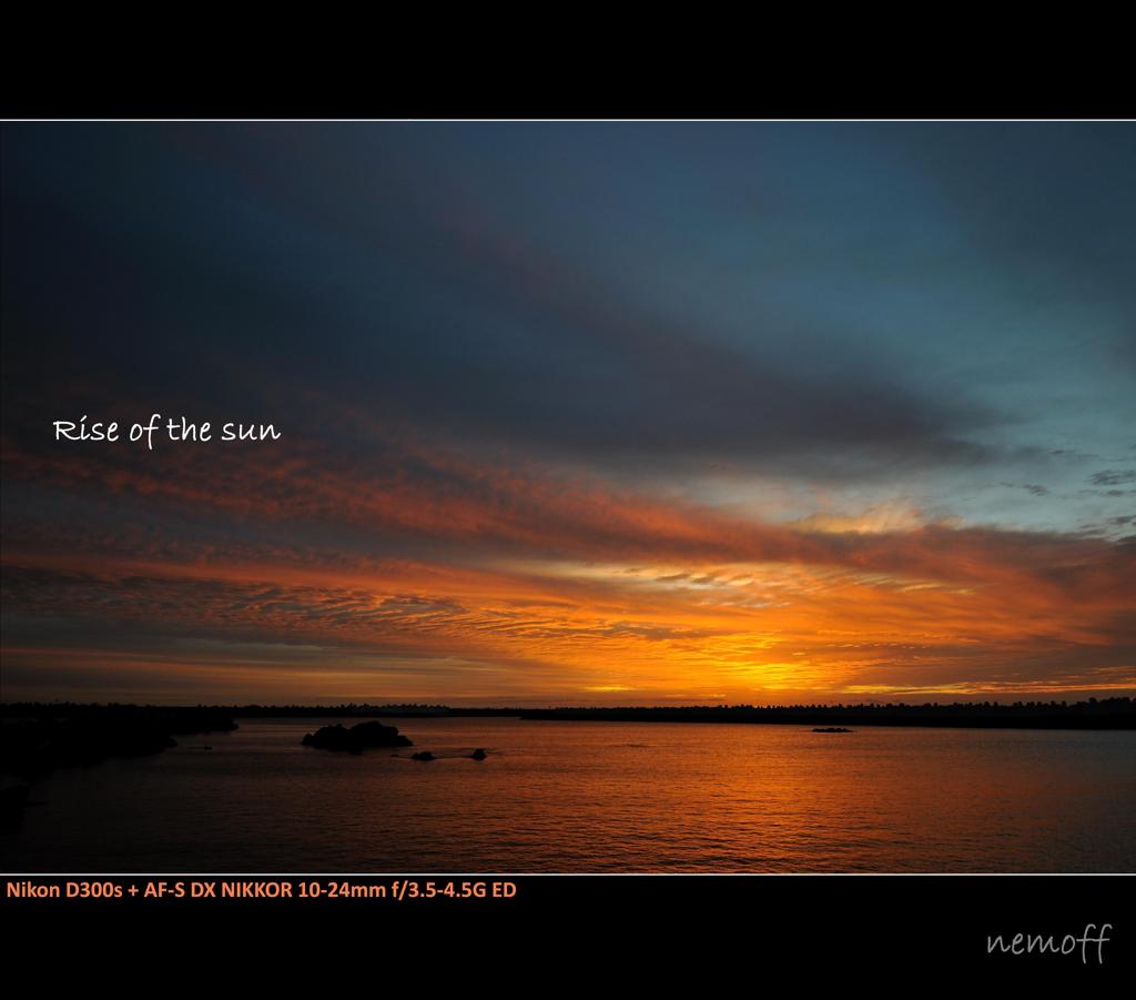 Rise of the sun