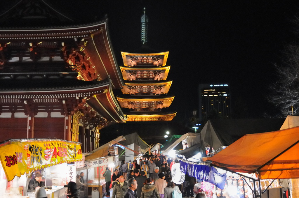 浅草寺　五重塔
