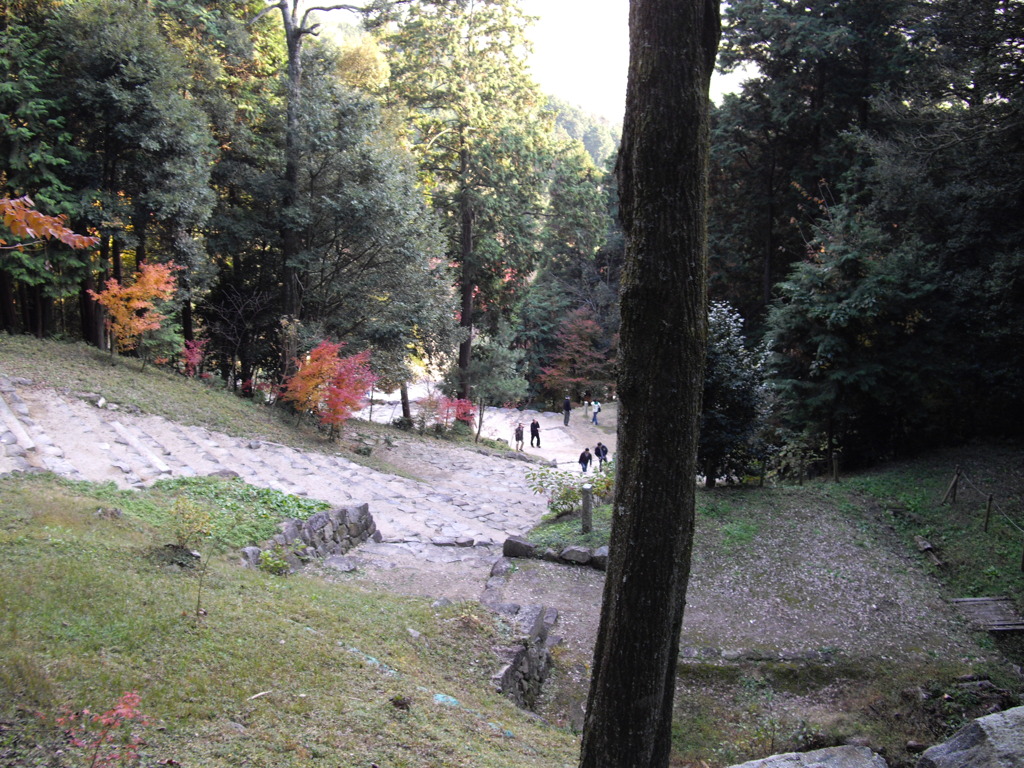 一息。安土城大手道