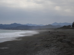 厳冬の七里御浜