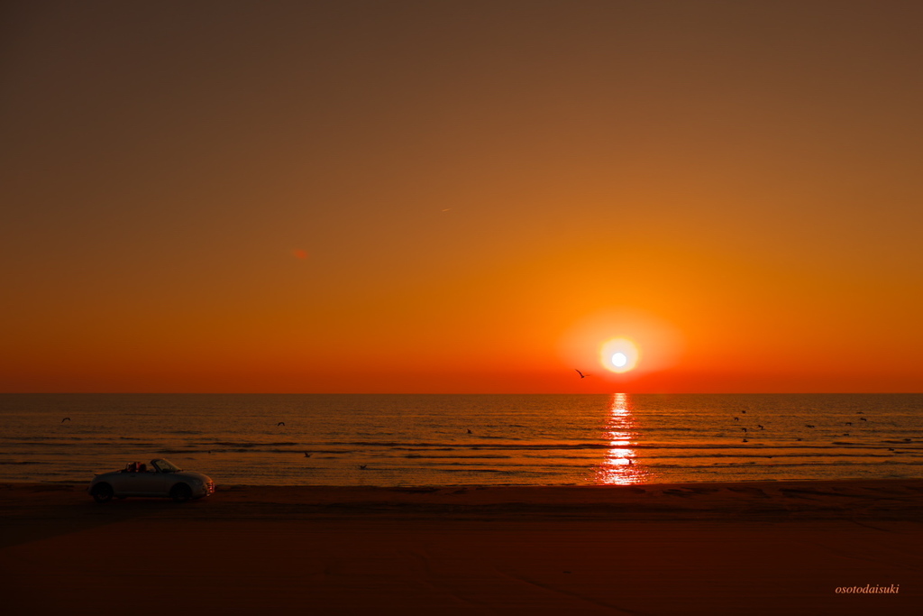 sunset at CHIRIHAMA