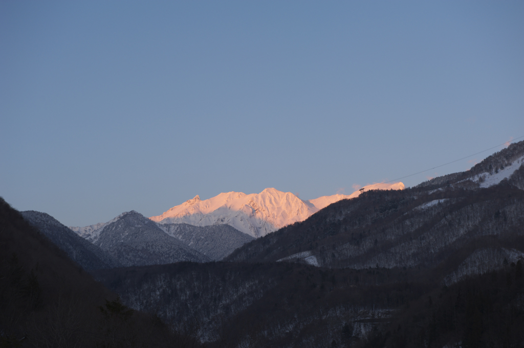 奥飛騨の夕暮