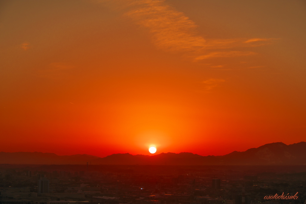 Sunset in SUZUKA 7 mountains