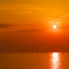 sunrise over the Amami airport