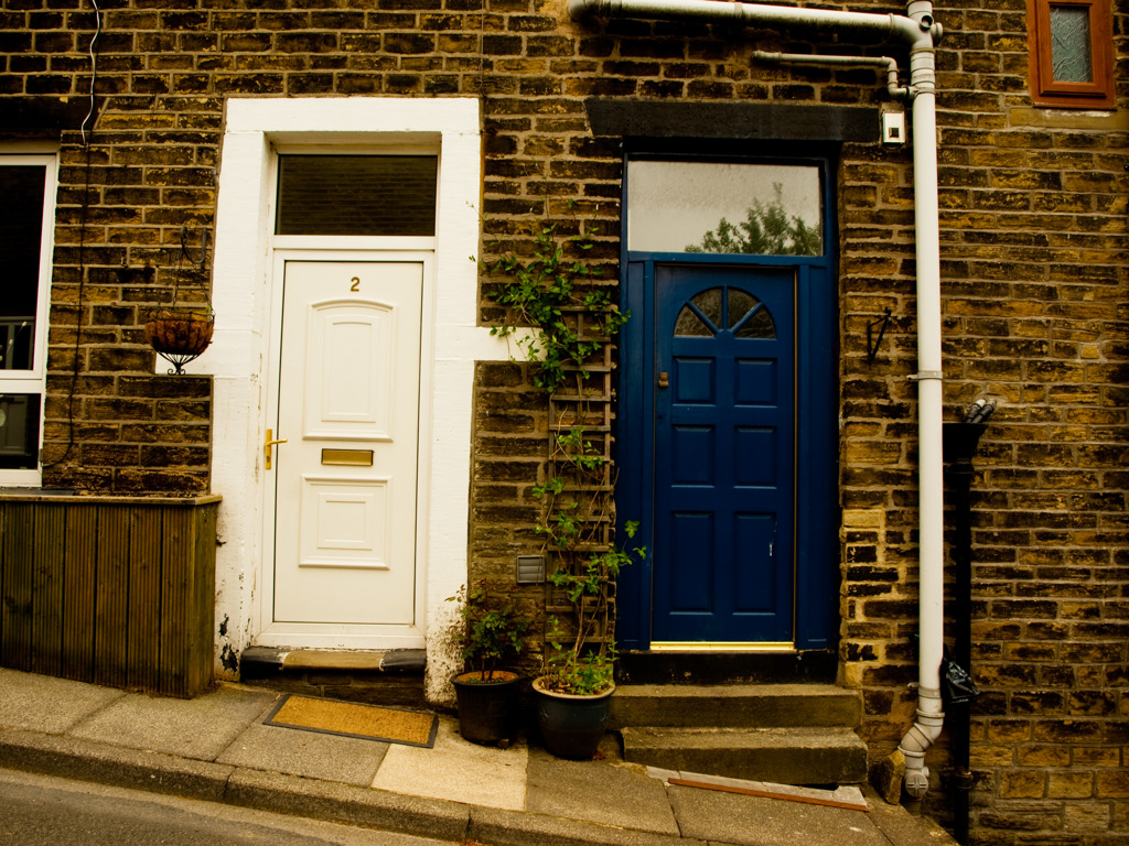 Two houses two doors