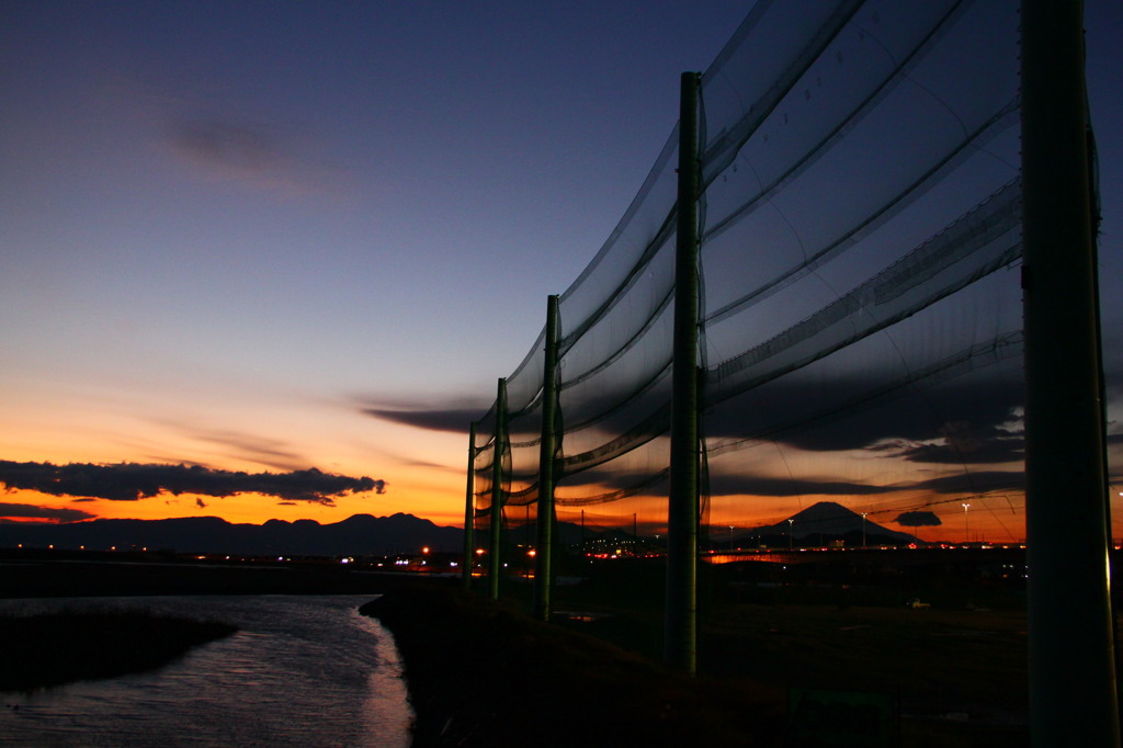 冬の夕空