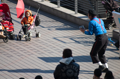 大道芸人とお子様