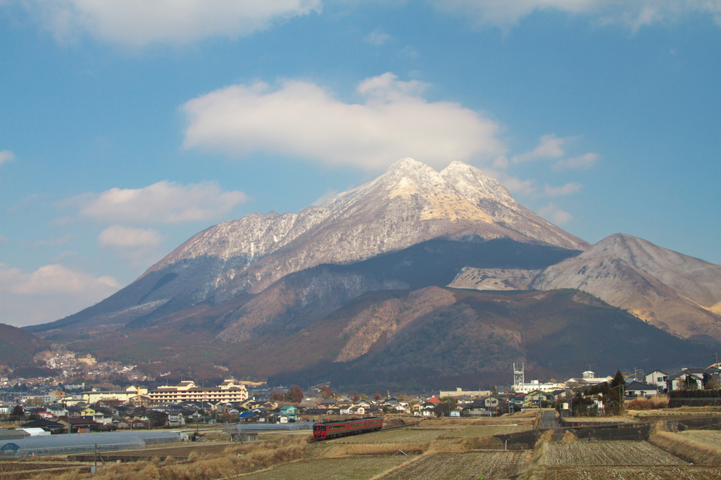 由布を望む