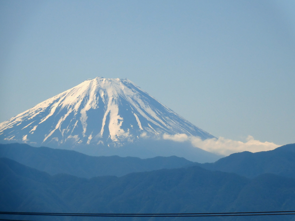 甲府から見える富士山　2024-4-10
