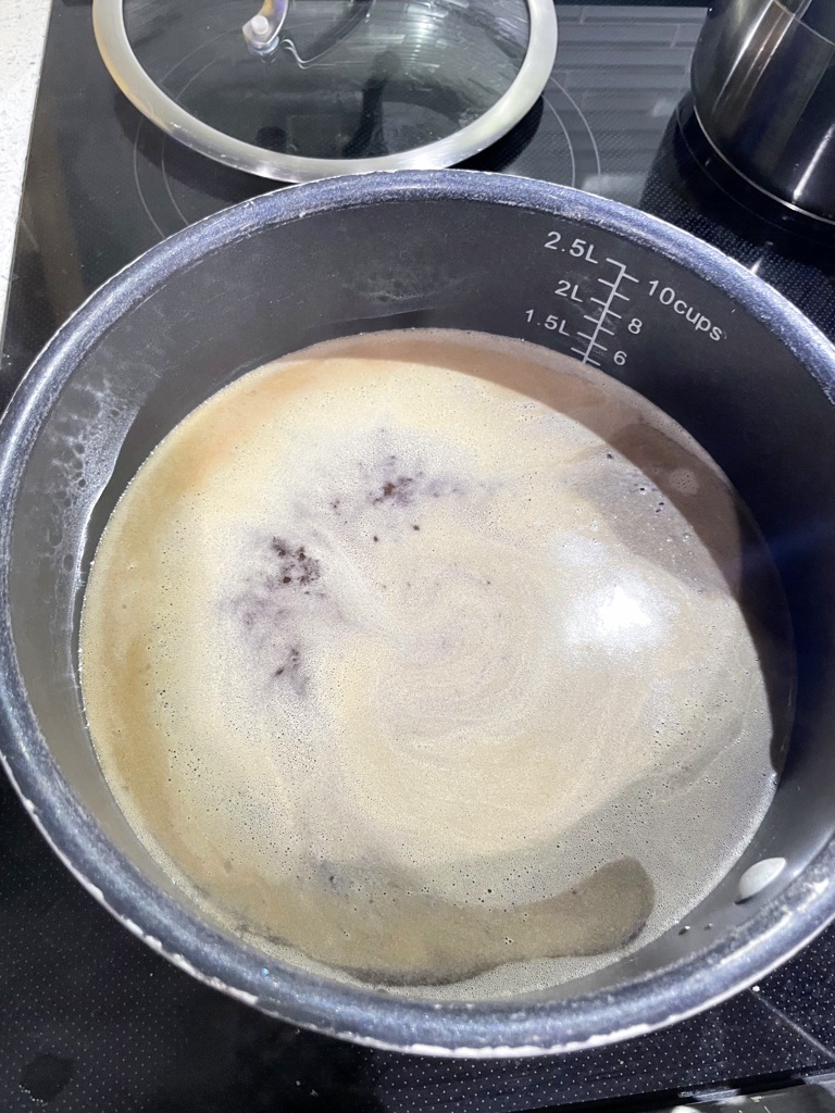 6チーズクロス漉して絞ってまたゆでる　11-25-25