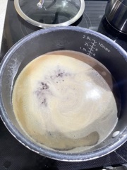 6チーズクロス漉して絞ってまたゆでる　11-25-25