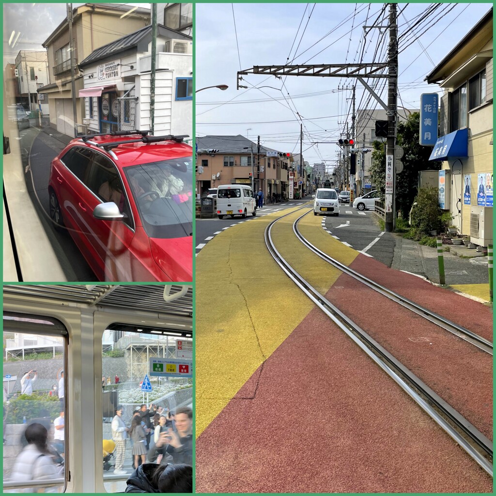スリル満点の江ノ電　2024-4-11