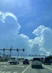 Cumulonimbus with a Lenticular Clouds