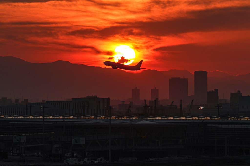 夕陽と