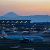 富士山とA350