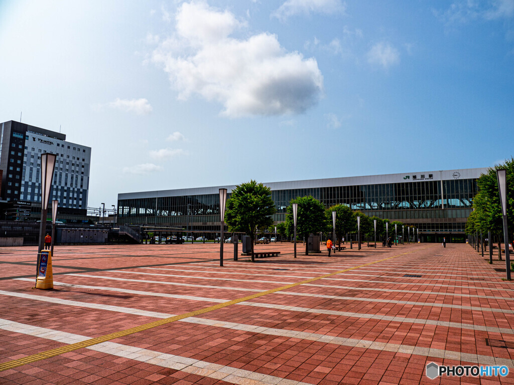 快晴！旭川駅