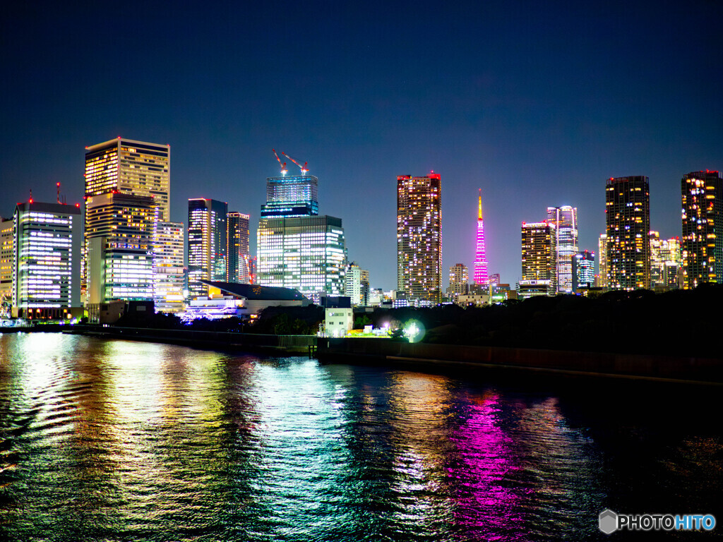 大混乱の日の夜景