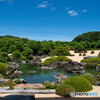 夏の白砂青松庭