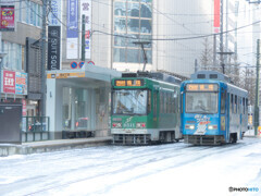 いよいよ路面が白く