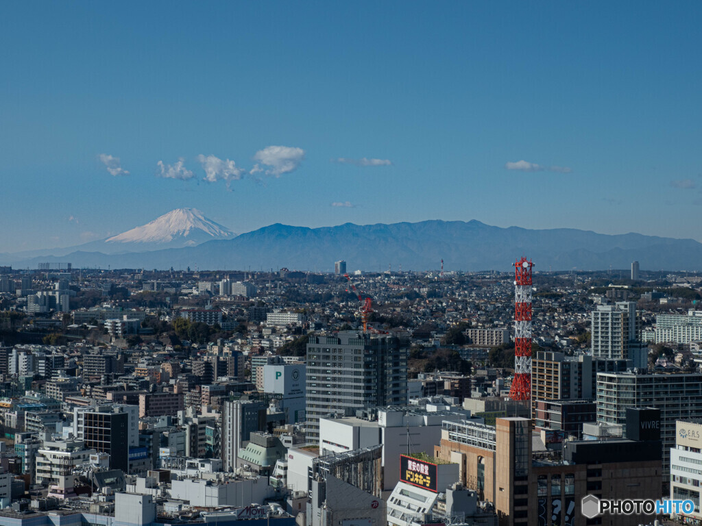 横浜で見る富士山
