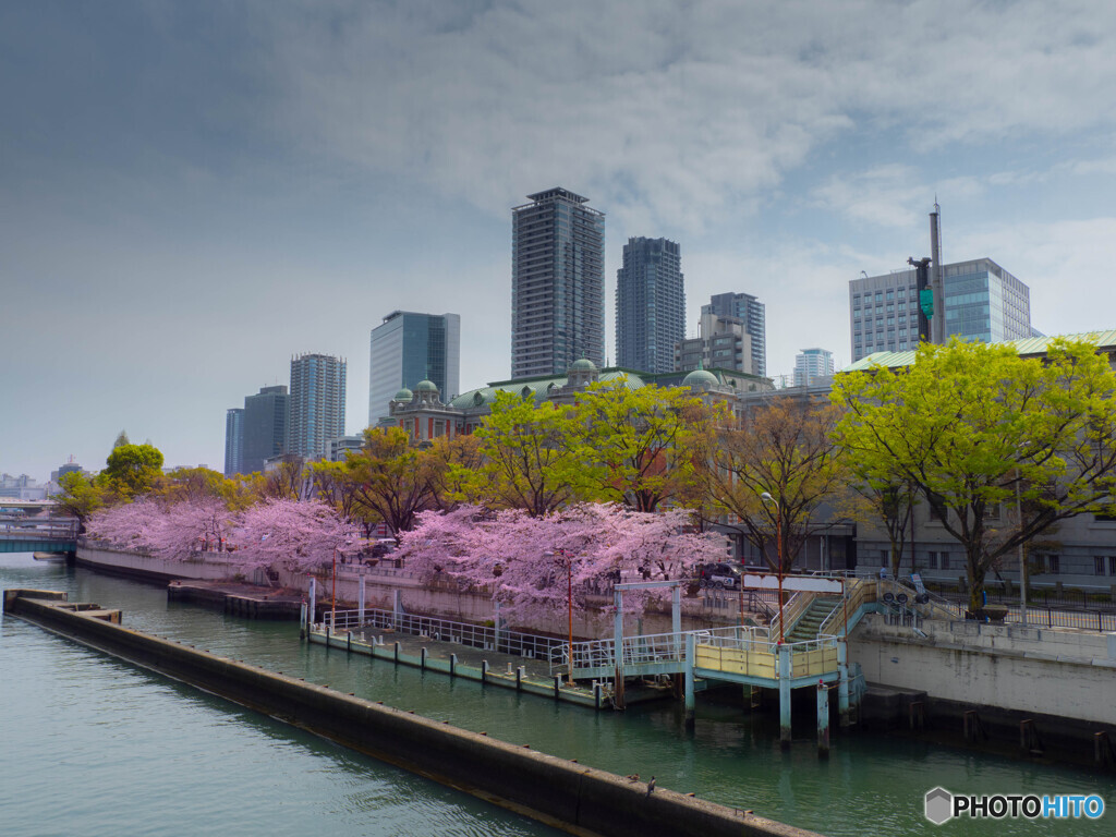 川沿いのトリコロール