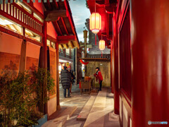 中国の古き街角で