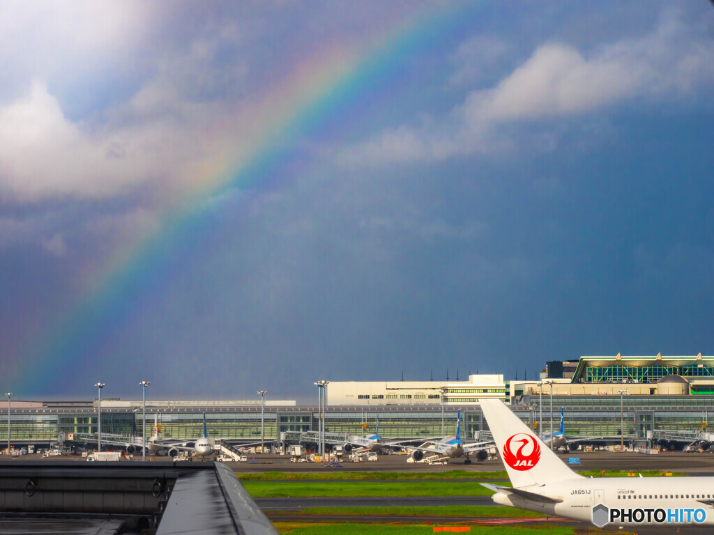 旅立ちの日の虹