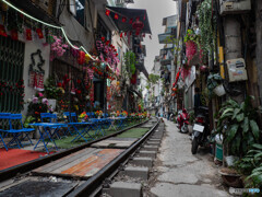 線路沿いの風景