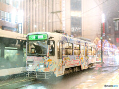 雪の中の雪ミク