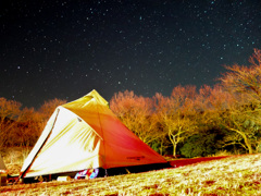 初めてのテントと星空