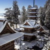 雪化粧の寺院