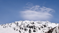 山頂の雲