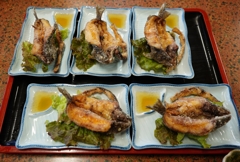ヤマメのから揚げ