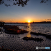 （佐鳴湖夕景）