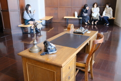 郵便局長席