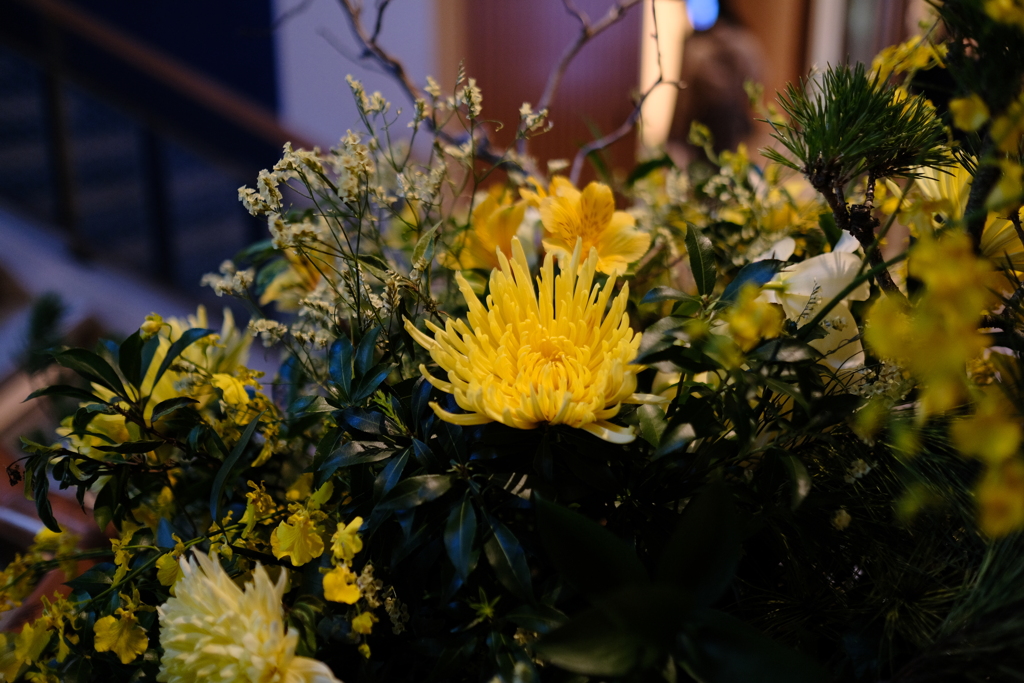 ホテルの生け花