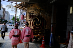 お祭り準備中