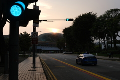 エスプラネードの夕暮れ