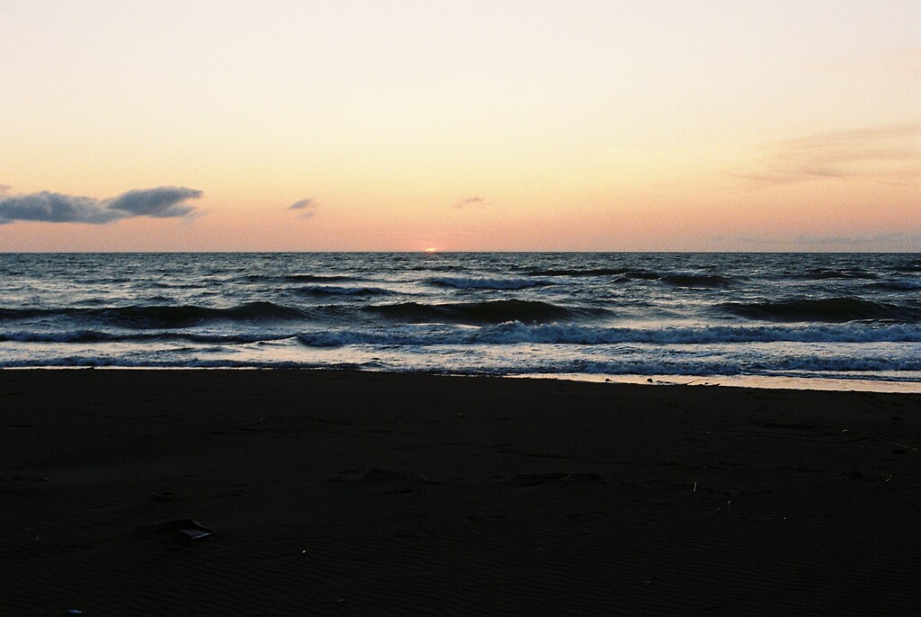 夕日海