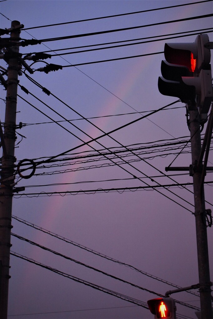 交差点 の 虹